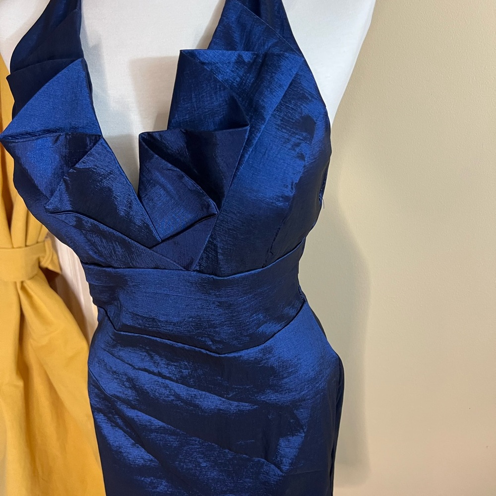 Stunning Blue Taffeta Party Dress - Picture 12 of 13